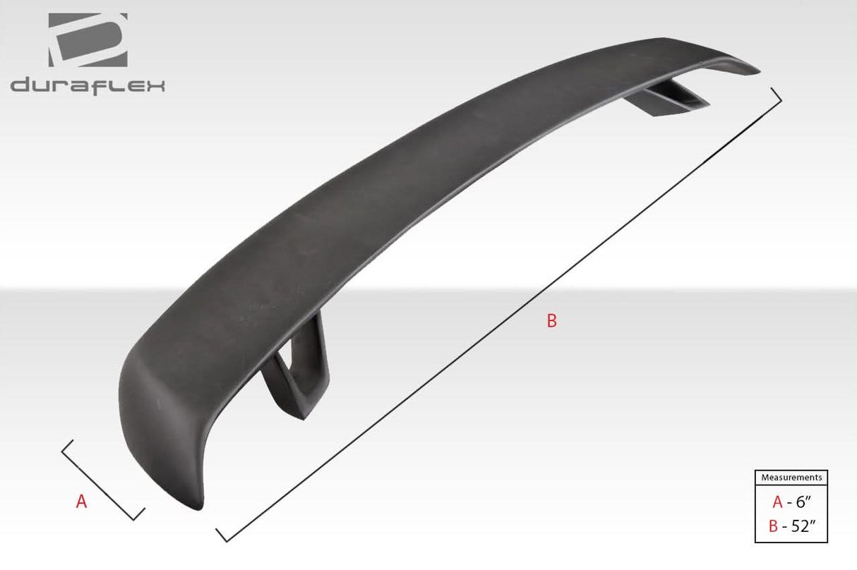 Universal Tri Force Style Rear Wing Spoiler - 1 Piece - FRP