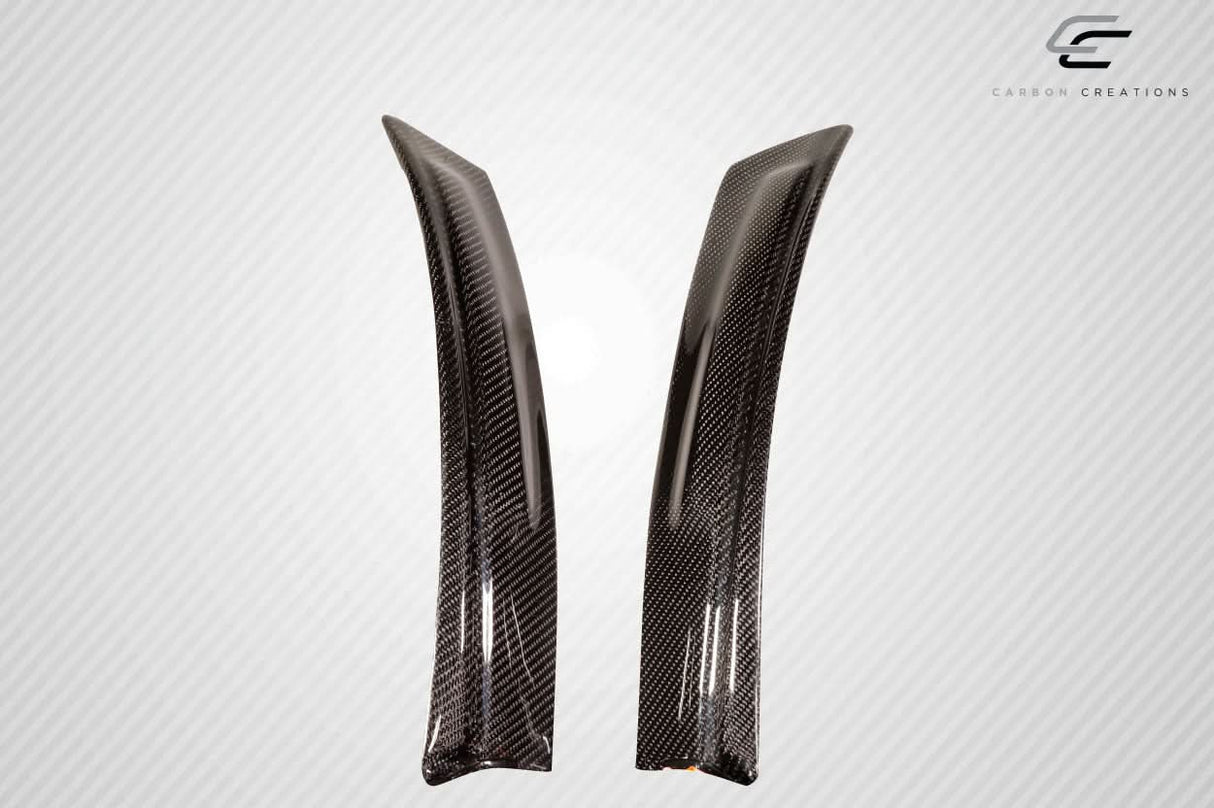 2005-2013 Chevrolet Corvette C6 ZR Style Front Fender Spats - Carbon Fiber