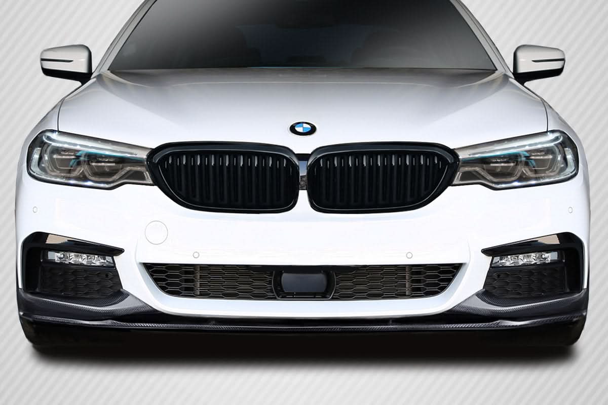 2017-2022 BMW 5 Series G30 M Tech Style Front Lip Splitter - 3 Piece