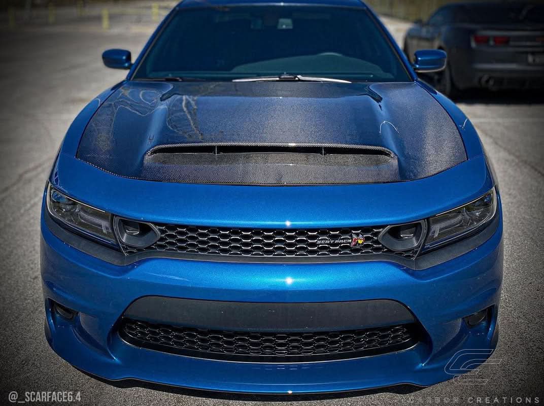 2015-2023 Dodge Charger Demon Look Hood - Carbon Fiber