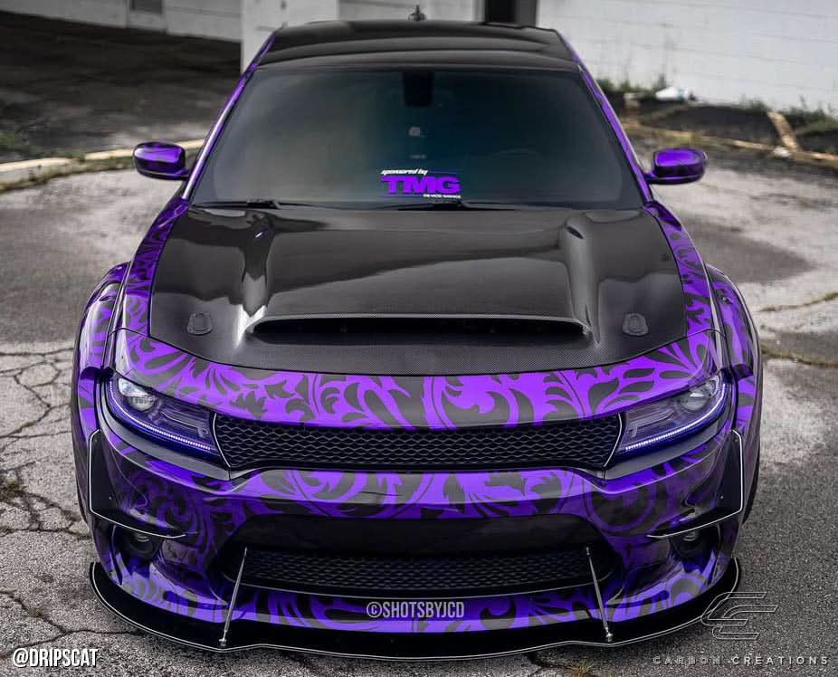 2015-2023 Dodge Charger Demon Look Hood - Carbon Fiber