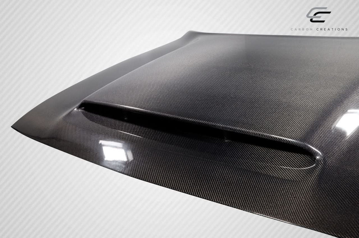 2008-2023 Dodge Challenger Demon Look Hood - 1 Piece Carbon Fiber