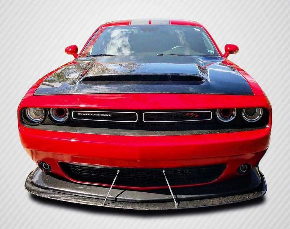 2008-2023 Dodge Challenger Demon Look Hood - 1 Piece Carbon Fiber