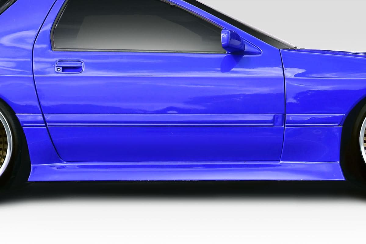 1986-1991 Mazda RX-7 Vanish Style Side Skirt Rocker Panels - FRP
