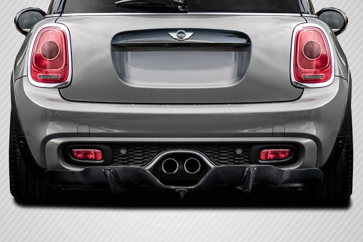 2014-2021 Mini Cooper S DLR Style Rear Diffuser - Carbon Fiber