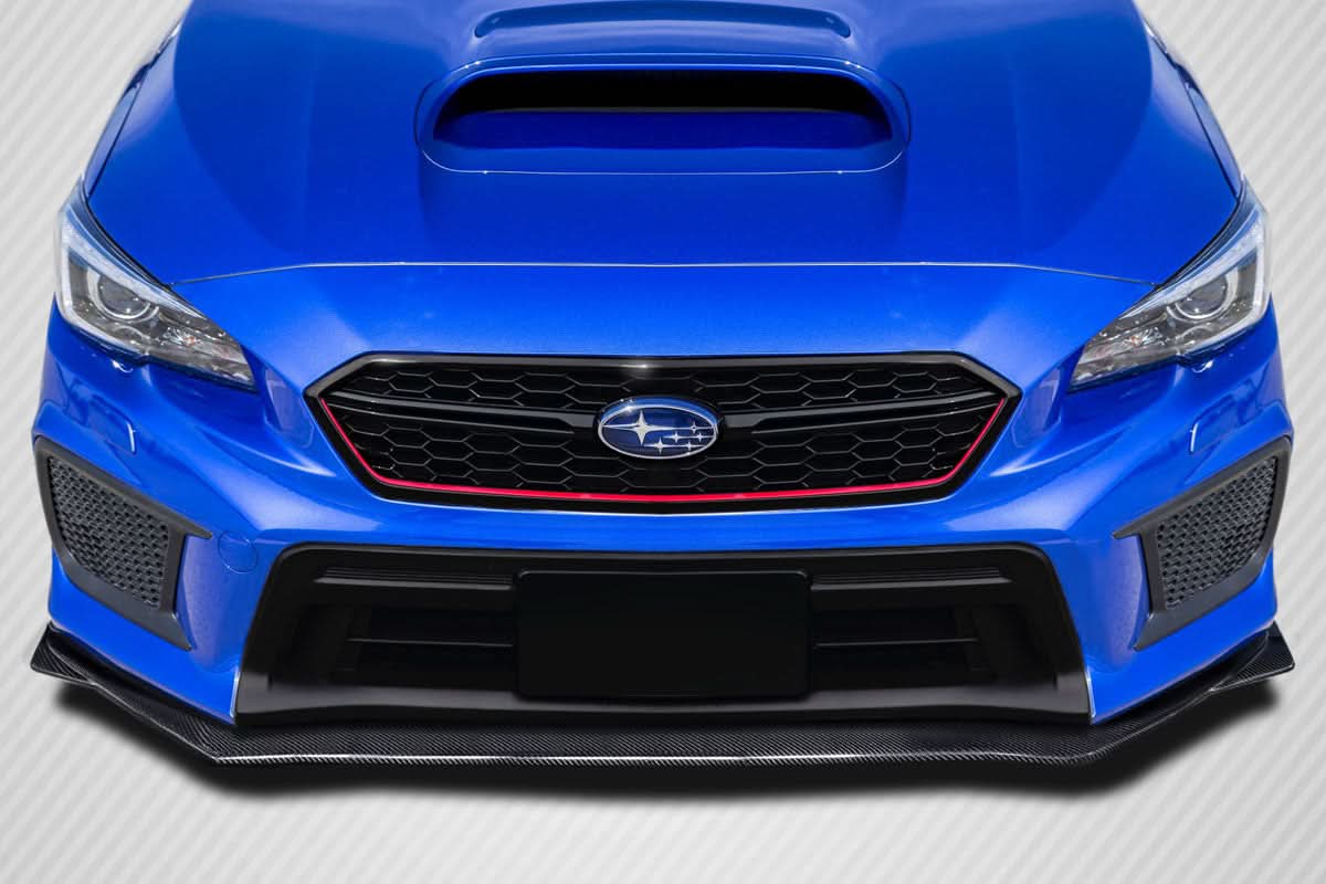 2018-2021 Subaru WRX STI V Limited Look Front Lip Splitter - Carbon Fiber