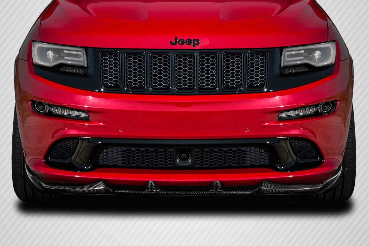 2012-2016 Jeep Grand Cherokee SRT8 Trackmaster Style Front Lip - Carbon Fiber