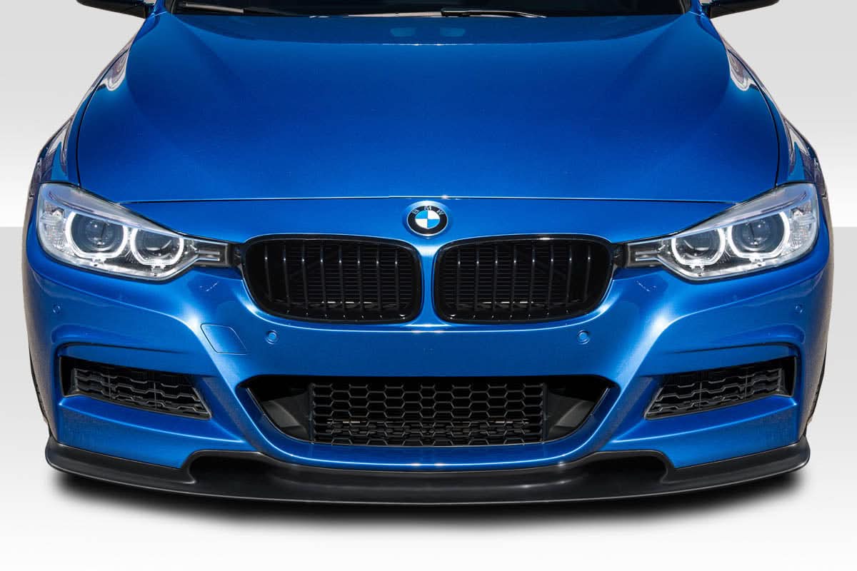 2012-2018 BMW 3 Series V1 Style Front Lip Under Spoiler - FRP