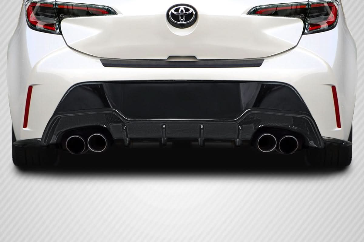 2019-2023 Toyota Corolla Hatchback A Spec Style Rear Diffuser - Carbon Fiber