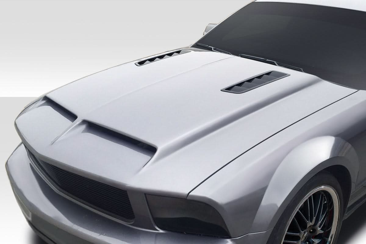 2005-2009 Ford Mustang GT500 V3 Style Hood - FRP