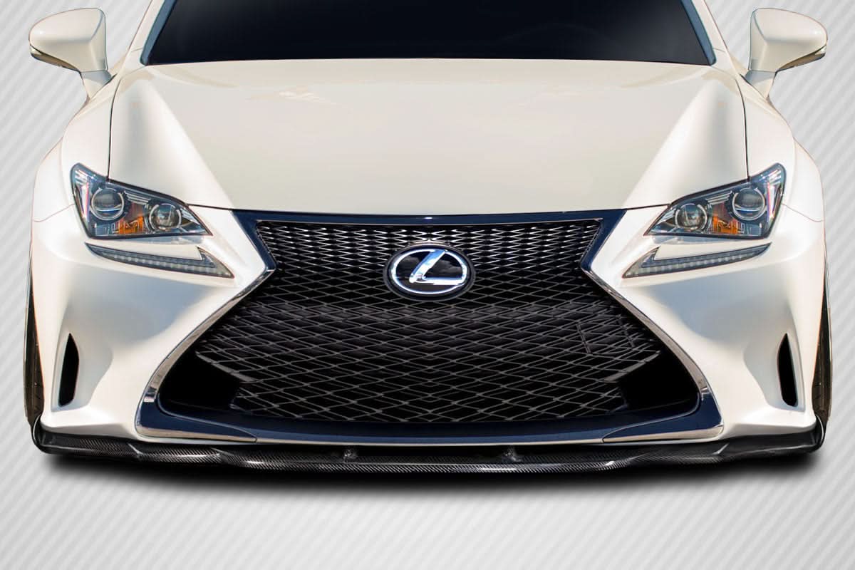 2014-2018 Lexus RC AG Style Front Lip Spoiler - Carbon Fiber