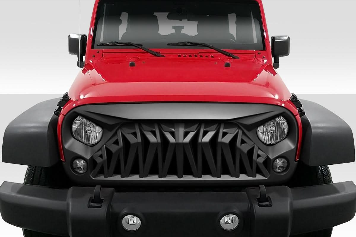 2007-2018 Jeep Wrangler JK Monster Style Grille - 1 Piece - FRP