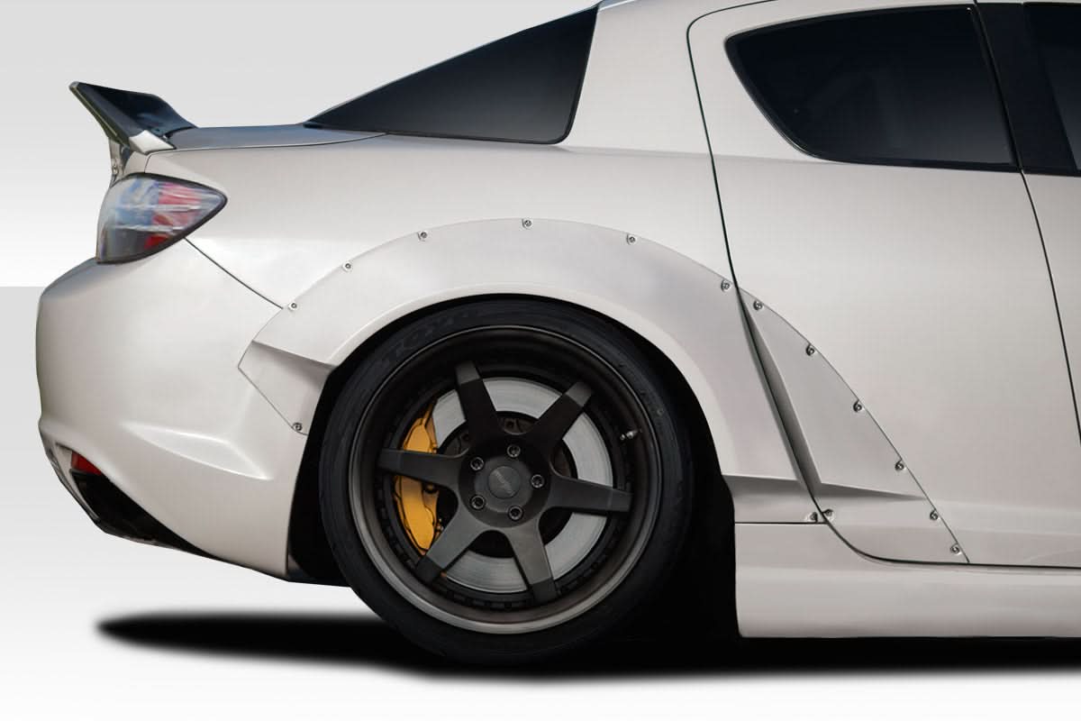 2009-2011 Mazda RX-8 RBS Style Rear Fender Flares (+70mm) - 4 Piece