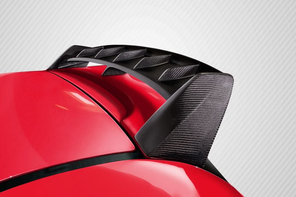 2012-2019 Fiat 500 AVR Style Roof Wing Spoiler - Carbon Fiber