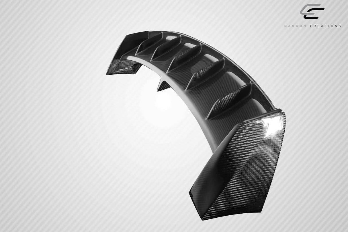 2012-2019 Fiat 500 AVR Style Roof Wing Spoiler - Carbon Fiber