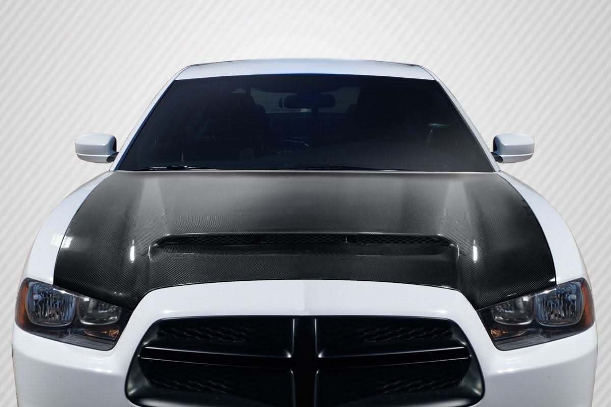 2011-2014 Dodge Charger Demon Look Hood - Carbon Fiber