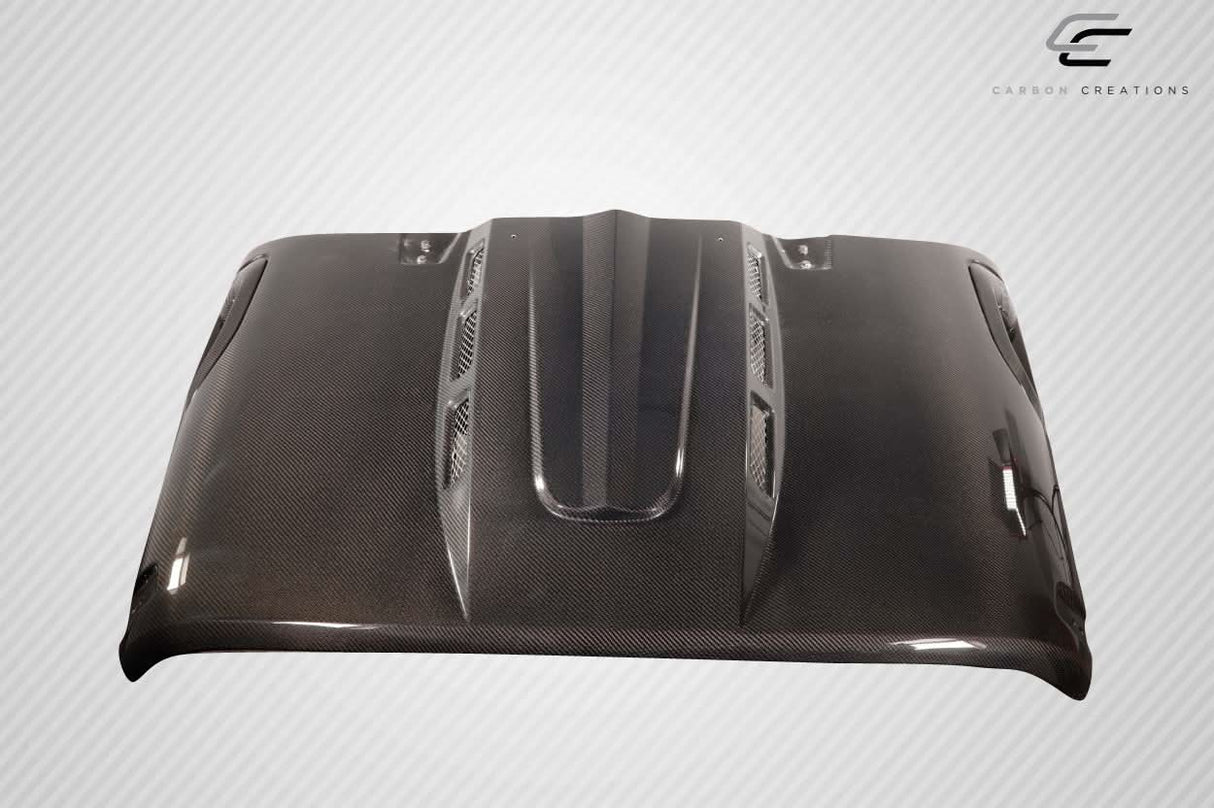 2007-2018 Jeep Wrangler JK Avenger Style Hood - Carbon Fiber