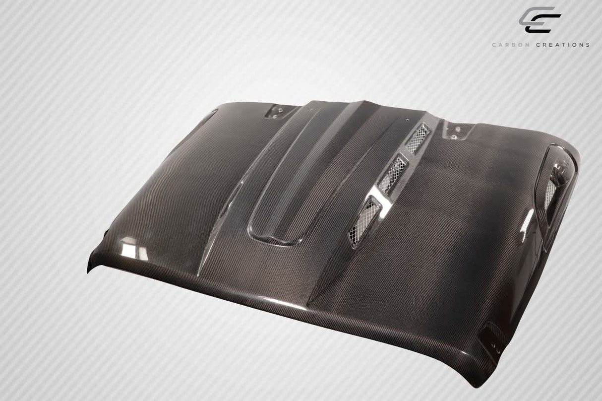 2007-2018 Jeep Wrangler JK Avenger Style Hood - Carbon Fiber