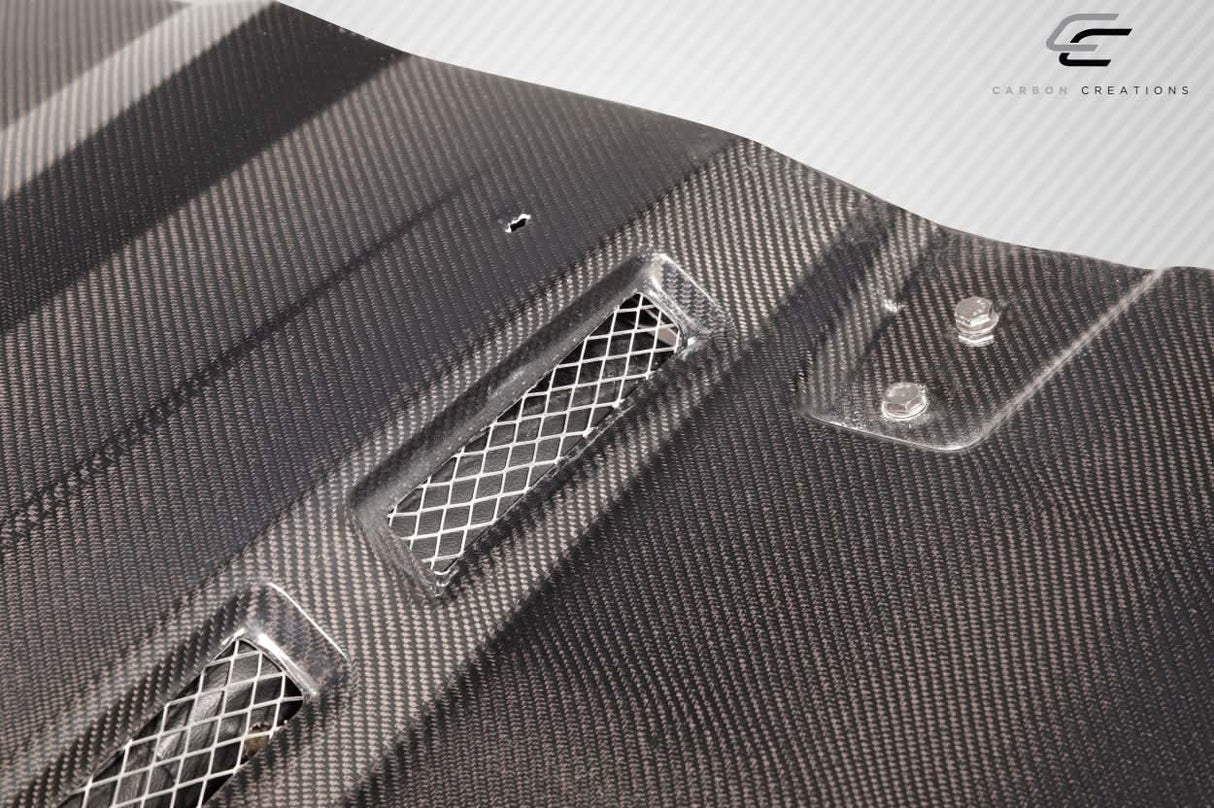 2007-2018 Jeep Wrangler JK Avenger Style Hood - Carbon Fiber