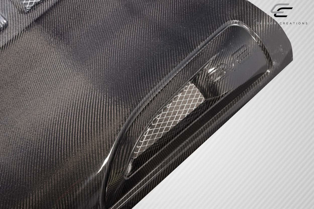 2007-2018 Jeep Wrangler JK Avenger Style Hood - Carbon Fiber