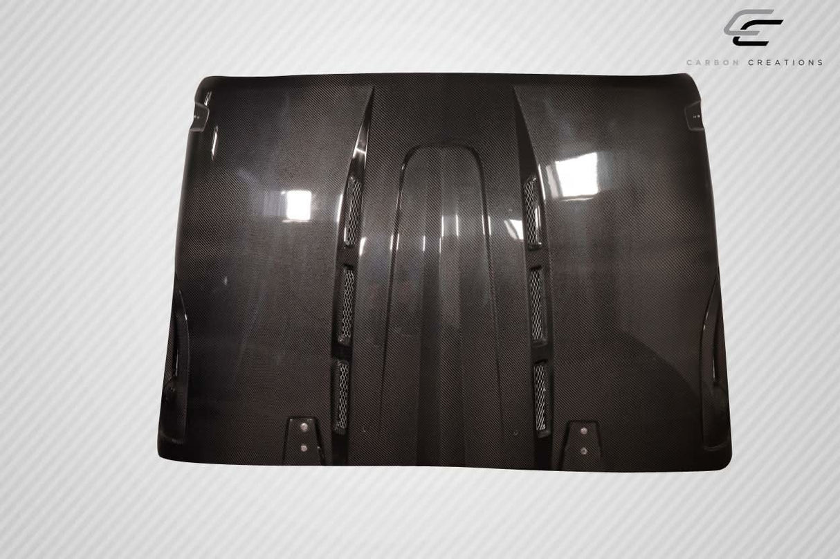 2007-2018 Jeep Wrangler JK Avenger Style Hood - Carbon Fiber