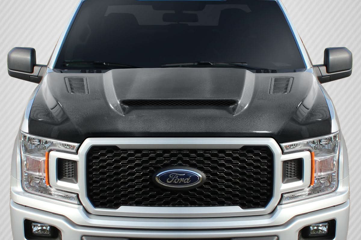 2015-2020 Ford F-150 CVX Style Hood - Carbon Fiber
