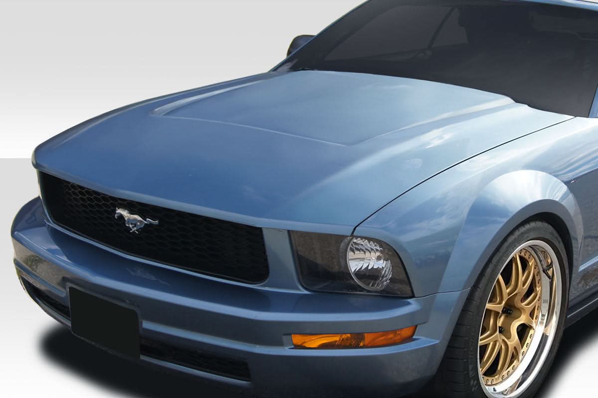 2005-2009 Ford Mustang GTH Look Hood - 1 Piece - FRP