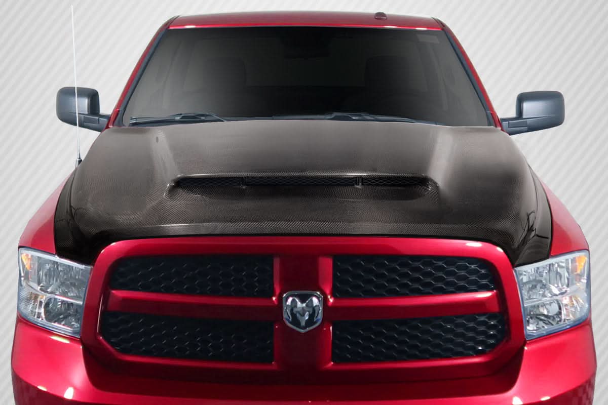 2009-2018 Dodge Ram 1500 Demon Look Hood - Carbon Fiber