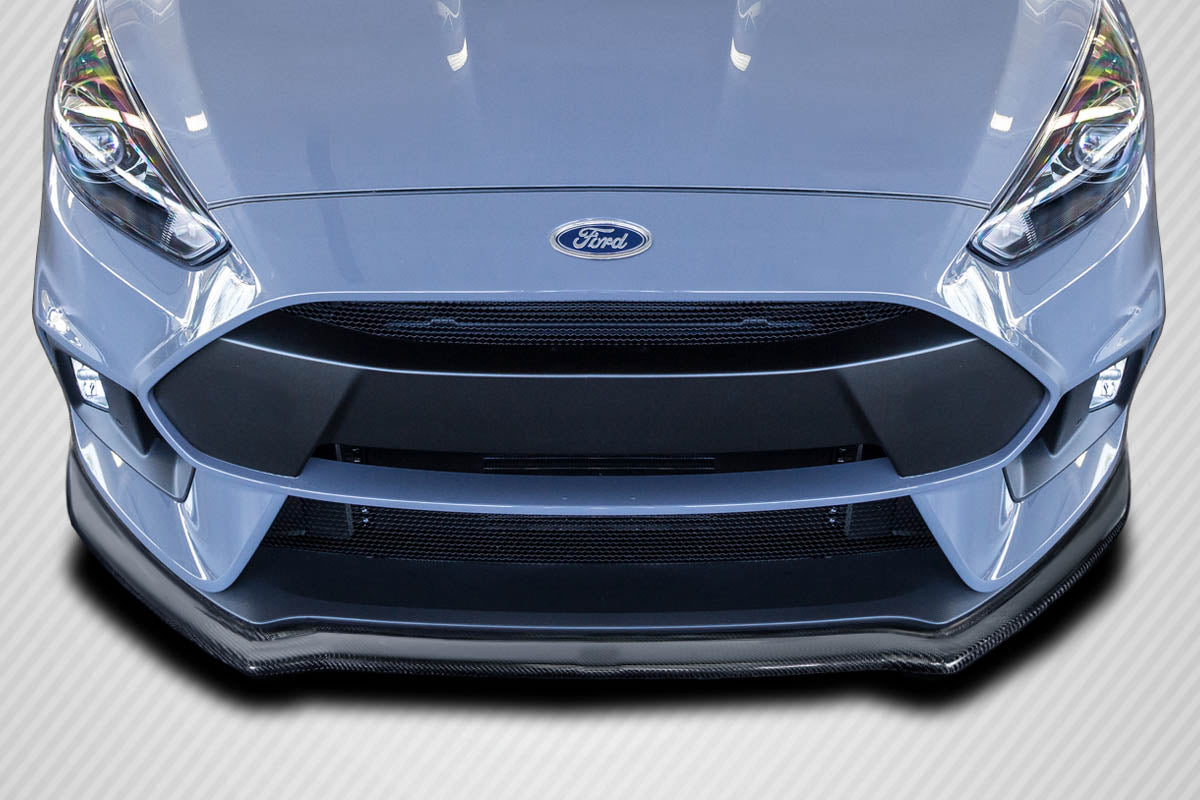 2016-2018 Ford Focus RS Max Style Front Lip Under Spoiler - Carbon