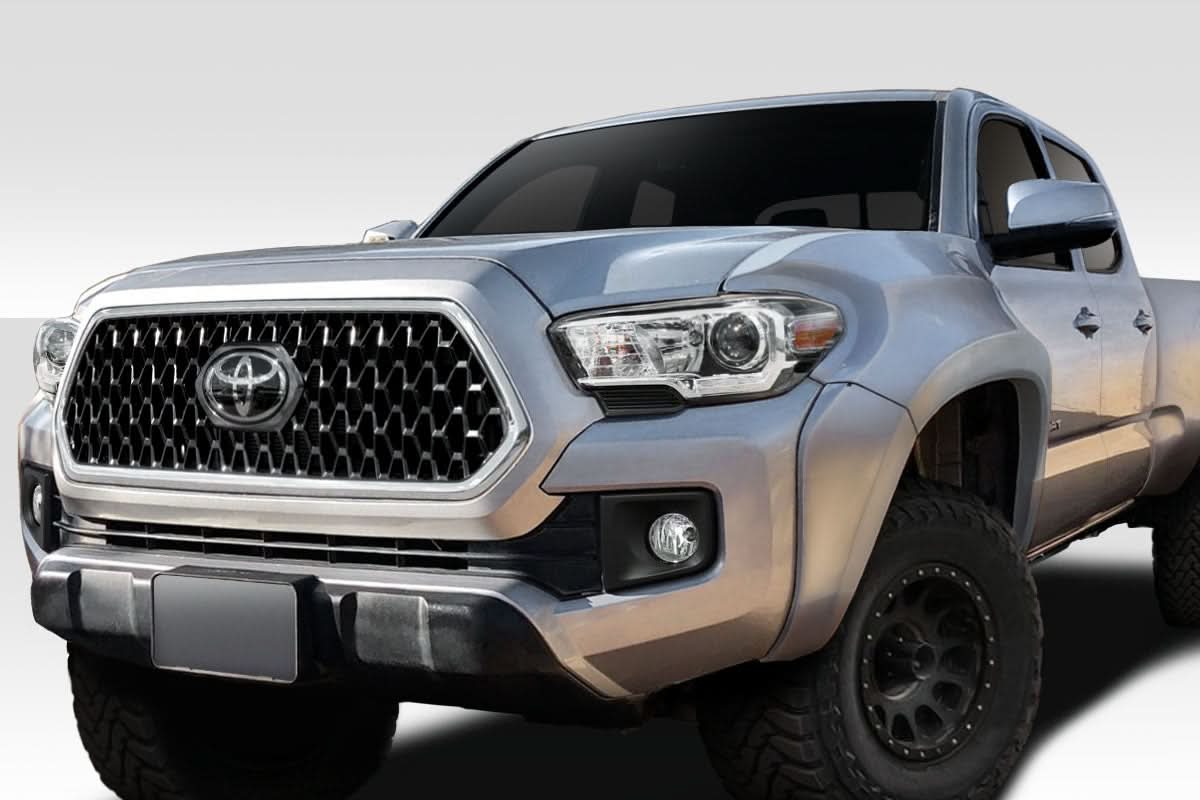 2016-2023 Toyota Tacoma Bulge Style Front Fenders - 4 Piece - FRP