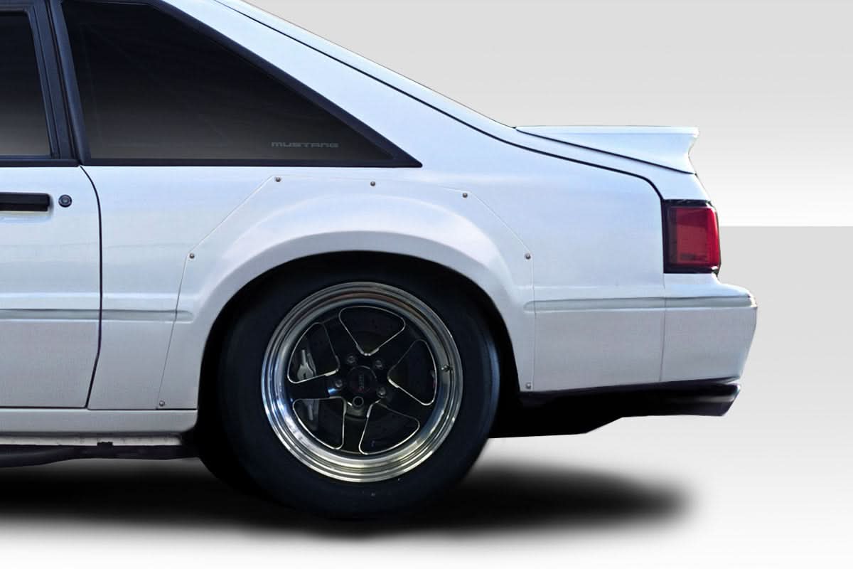 1979-1993 Ford Mustang C Tech Style Wide Body Rear Fender Flares - FRP