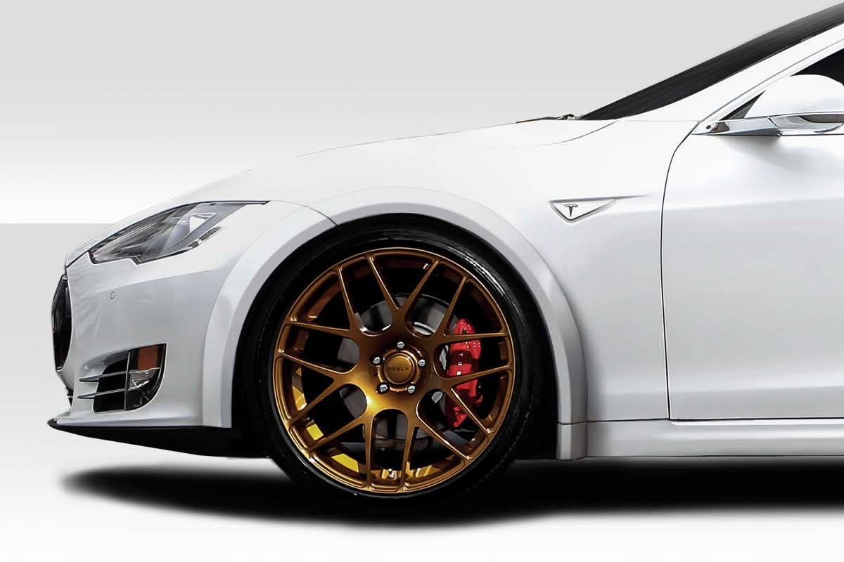 2012-2025 Tesla Model S RVS Style Front Fender Flares - 4 Piece - FRP