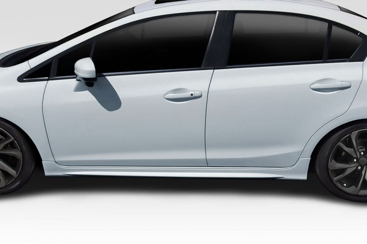 2012-2015 Honda Civic 4DR Type M Style Side Skirts - FRP