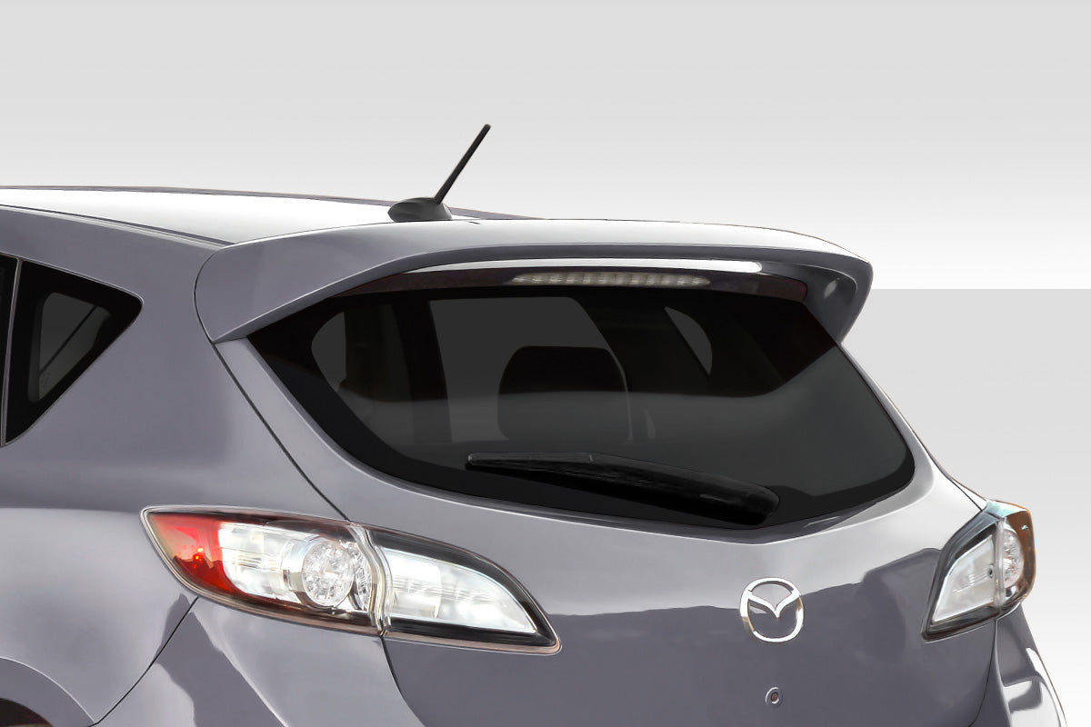 2010-2013 Mazda 3 Turbo Look Rear Roof Wing Spoiler - FRP