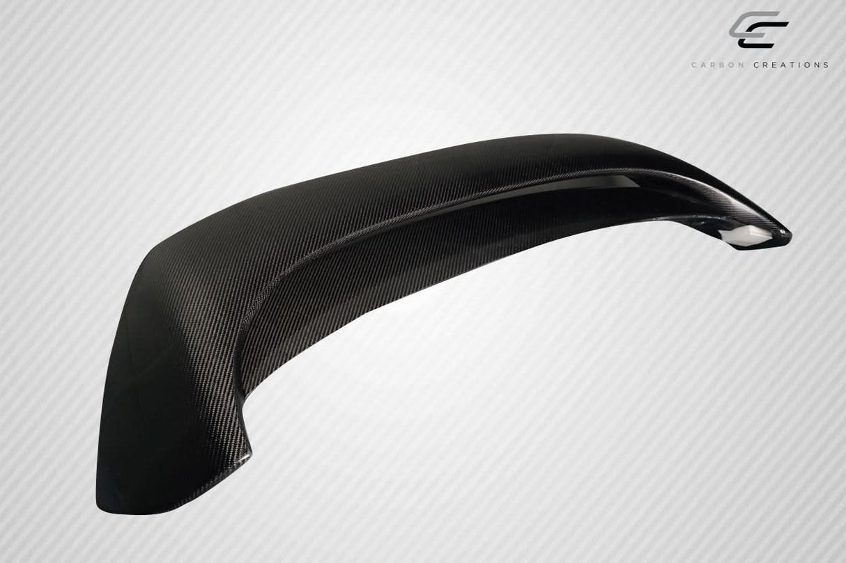 2010-2013 Mazda 3 Turbo Look Rear Roof Wing Spoiler - Carbon Fiber