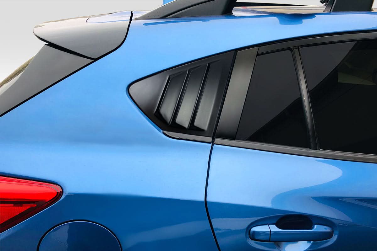 2018-2023 Subaru XV Crosstrek Fennec Outdoors Edition Style Rear Window Scoops - FRP