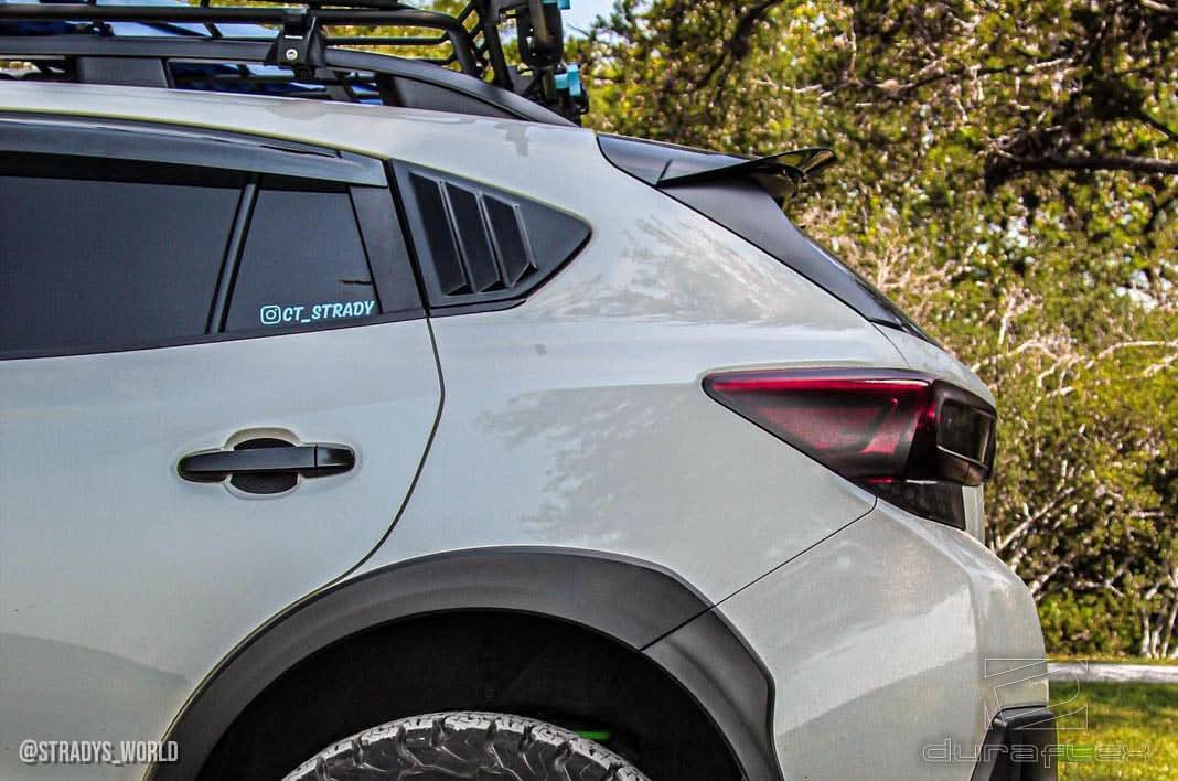 2018-2023 Subaru XV Crosstrek Fennec Outdoors Edition Style Rear Window Scoops - FRP