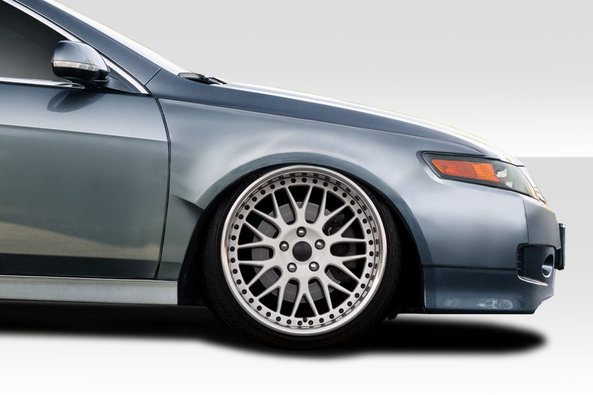 2004-2008 Acura TSX Circuit Style Front Fender Flares - 2 Piece - FRP