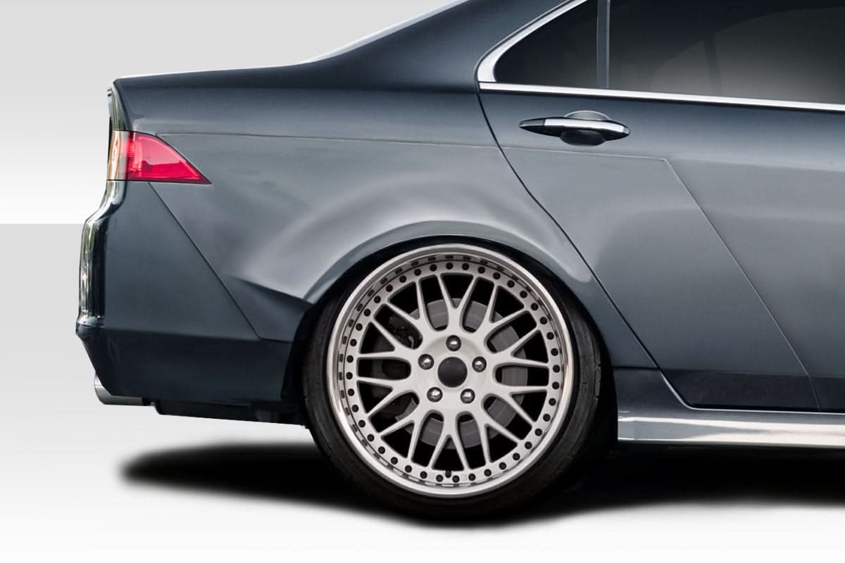 2004-2008 Acura TSX Circuit Style Rear Fender Flares - 4 Piece