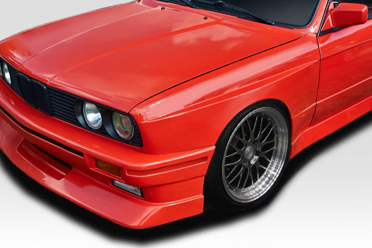 1984-1991 BMW 3 Series E30 M3 Look Wide Body Front Fenders - FRP