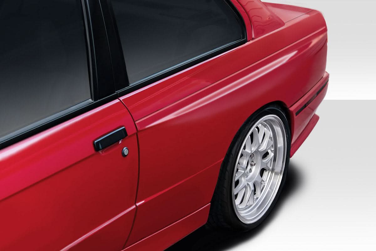 1984-1991 BMW 3 Series E30 M3 Look Wide Body Rear Fenders - FRP