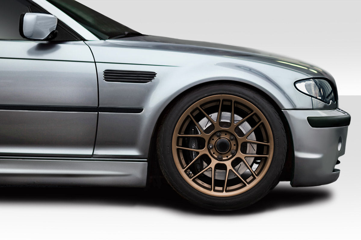 2002-2005 BMW 3 Series M3 Look Front Fenders 2 Piece - FRP
