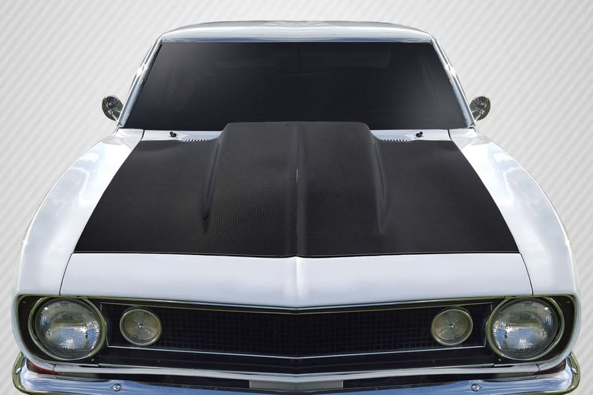 1967-1969 Chevrolet Camaro 2" Cowl Hood - Carbon Fiber