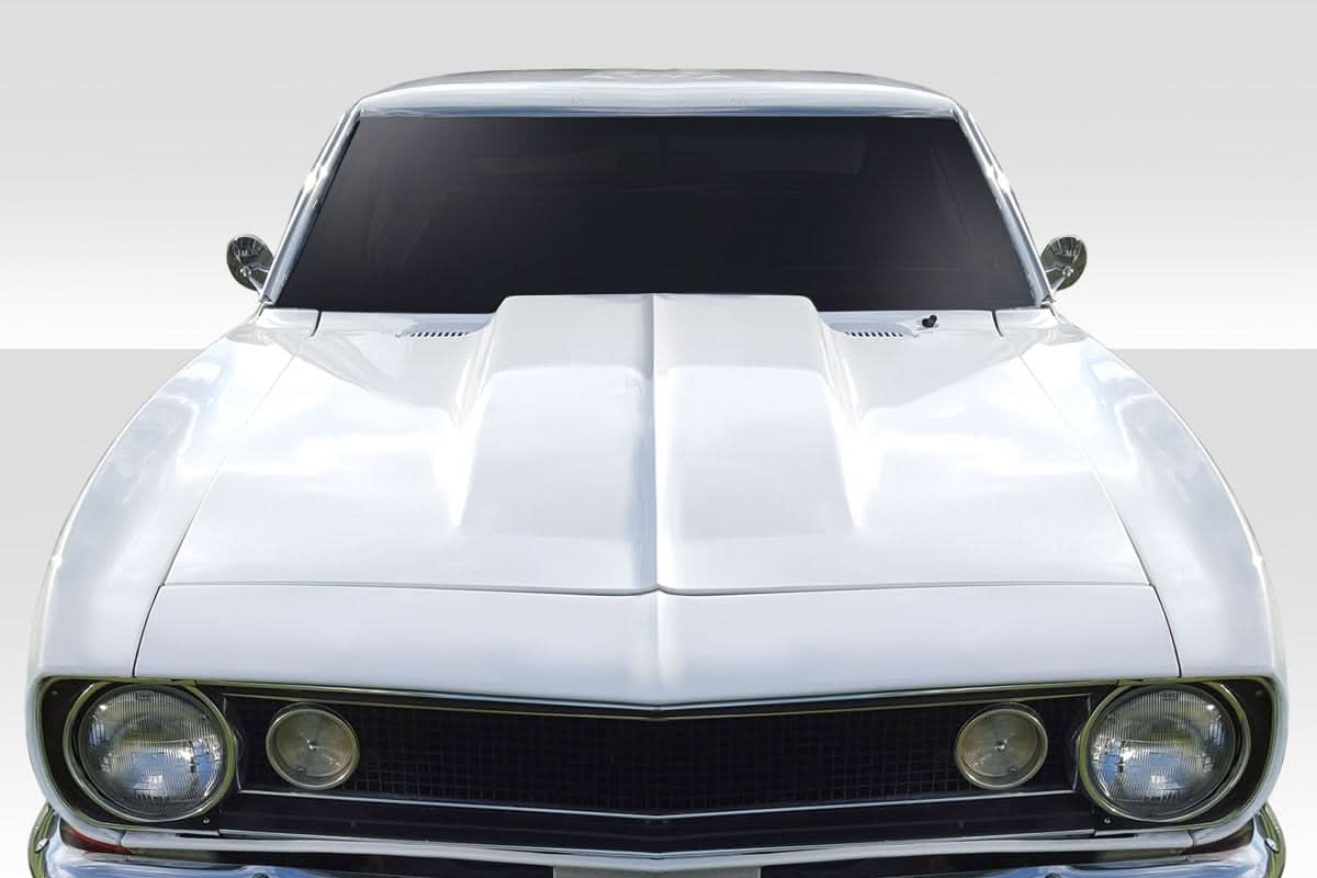 1967-1969 Chevrolet Camaro 2" Cowl Hood - 1 Piece - FRP