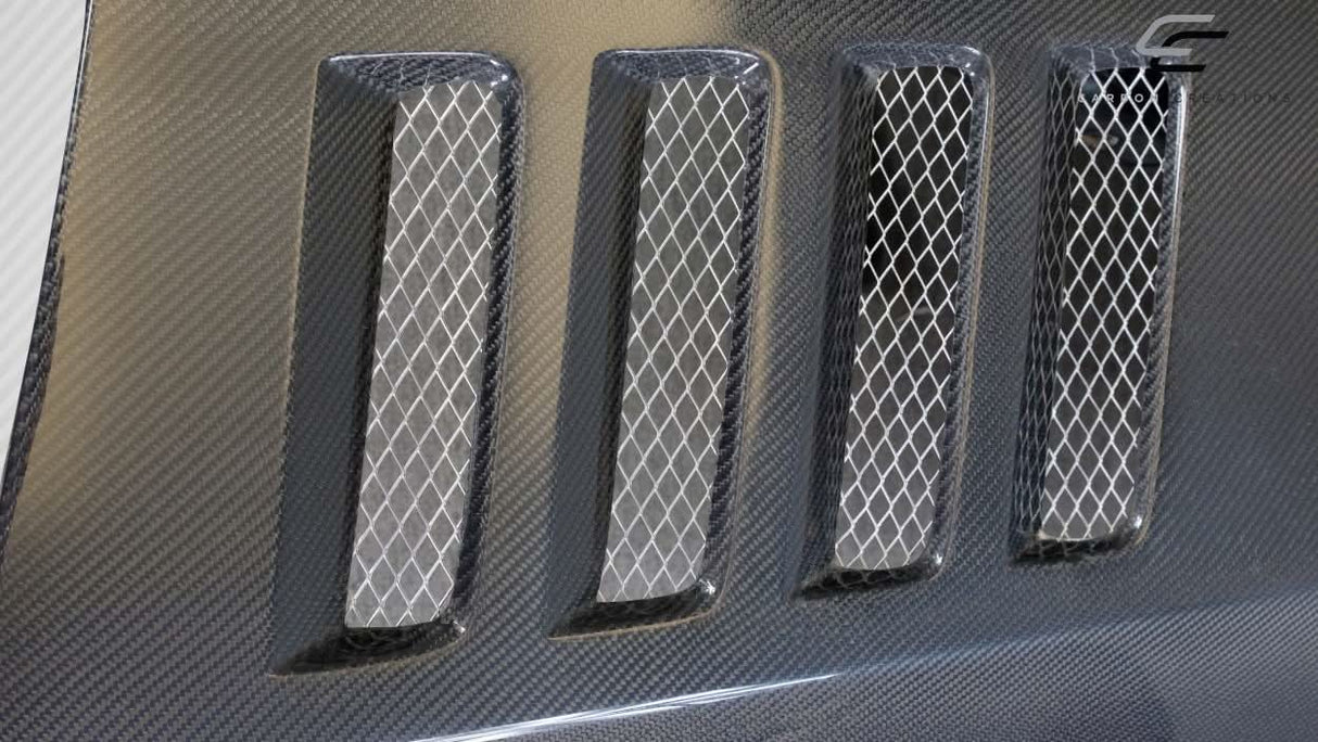2015-2019 GMC Sierra 2500 3500 Heavy Duty RKS Style Hood - Carbon Fiber