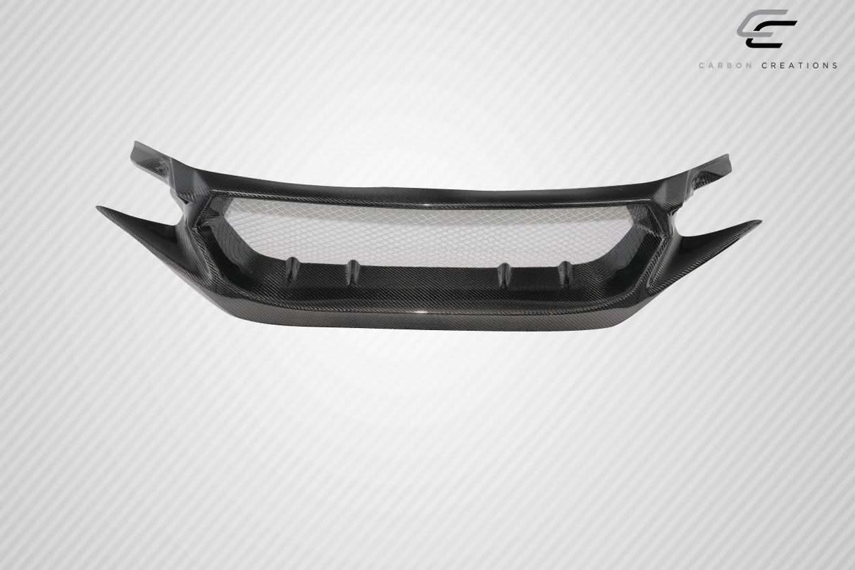 2016-2021 Honda Civic Type JS Style Grille - Carbon Fiber
