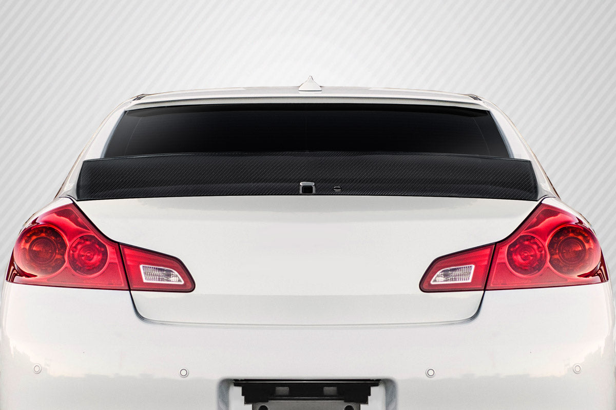 2008-2015 Infiniti G37 Q40 LBW Style Rear Wing Trunk Spoiler - Carbon Fiber