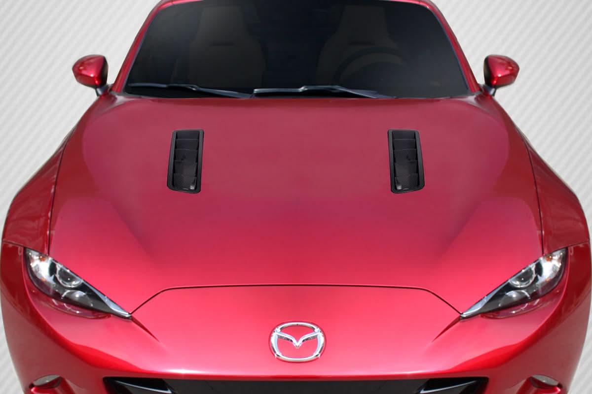 Universal Race Hood Louver Vents - 2 Piece - Carbon Fiber