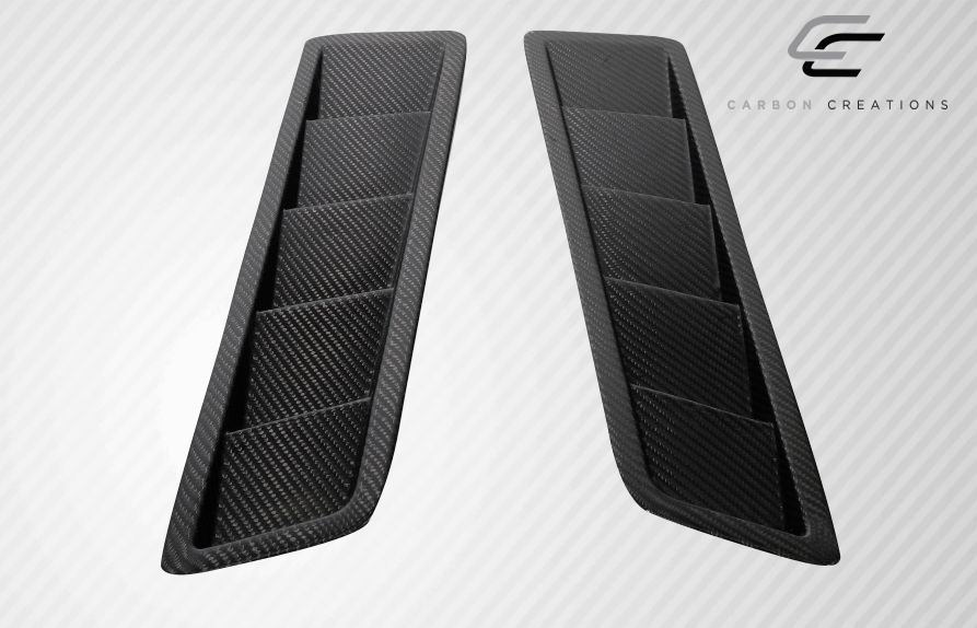 Universal Carbon Creations Race Hood Louver Vents - 2 Piece