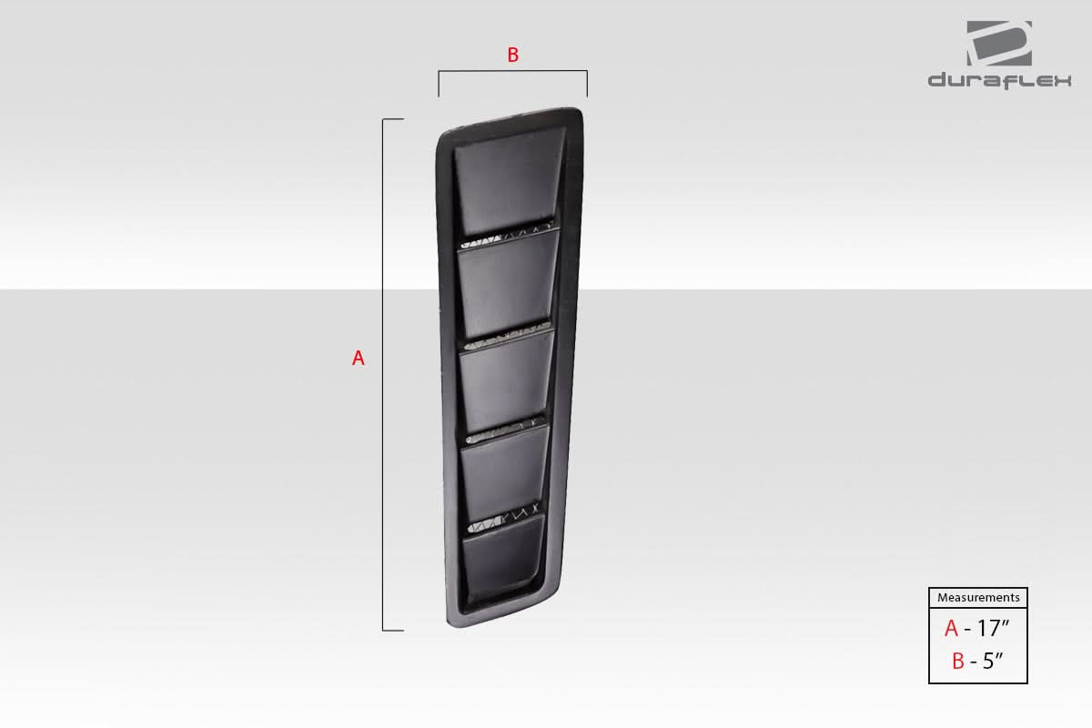 Universal Race Hood Louver Vents - 2 Piece - FRP